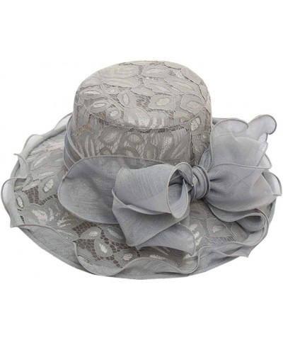 Women's Church Fascinator Bridal Tea Party Wedding Hat Hat Organizer for Baseball Caps Wall Mount Grey-12 $7.75 Baseball Caps