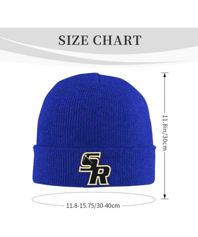 College of Saint Rose Logo Beanie Hat for Men and Women Winter Warm Hats Knit Slouchy Thick Skull Cap Blue $6.88 Skullies & B...