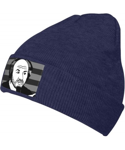 The Joe Music and Rogan Experience Beanie Hat Unisex Knit Soft Cuffed Hat Slouchy Striped Skull Cap Warm Plain Hat Black Navy...