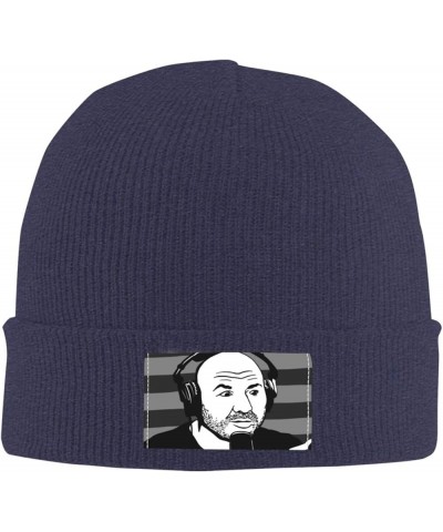 The Joe Music and Rogan Experience Beanie Hat Unisex Knit Soft Cuffed Hat Slouchy Striped Skull Cap Warm Plain Hat Black Navy...