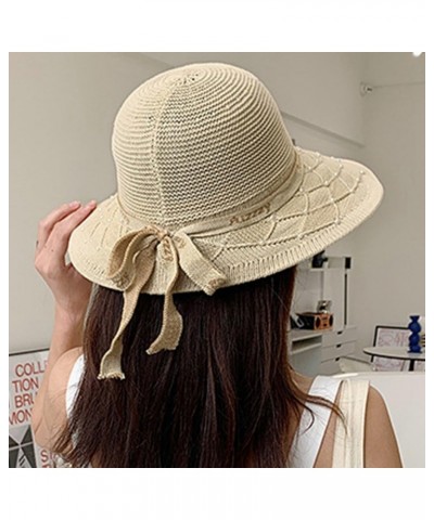 Fashion Sunproof Beach Cap: Portable Lightweight Trendy Wide Brim Sun Hat Cloche Summer Fisher Hat $13.53 Sun Hats