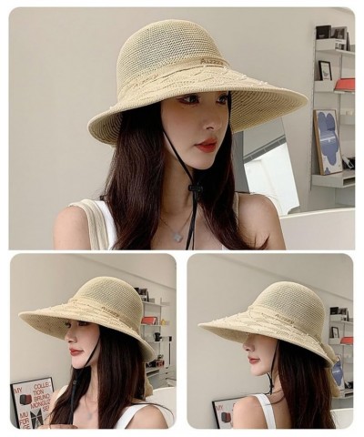 Fashion Sunproof Beach Cap: Portable Lightweight Trendy Wide Brim Sun Hat Cloche Summer Fisher Hat $13.53 Sun Hats