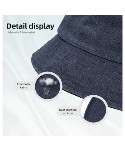 Seal of The District of Columbia Bucket Hat for Men Women Outdoor Washed Cotton Sun Hats Travel Beach Hat Navy Blue $12.91 Bu...