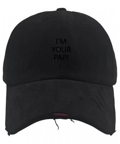 Mens Hat Father Tennis Hats for Mens Fashionable Hat Adjustable I'm Your Papip Baseball Hat Allblack $8.06 Baseball Caps