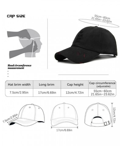 Mens Hat Father Tennis Hats for Mens Fashionable Hat Adjustable I'm Your Papip Baseball Hat Allblack $8.06 Baseball Caps