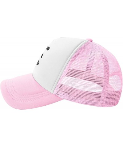 Custom Cap Your Design Here,Custom Picture Hats,Add Your Own Text and Design,Classic Mens Womens Trucker Hat Pink-13 $7.50 Ba...