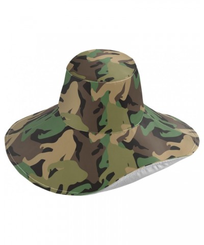 Wide Brim Sun Hat Bigf-oot-Camouflage-camo Foldable Beach Hat Bucket Hat $14.60 Sun Hats