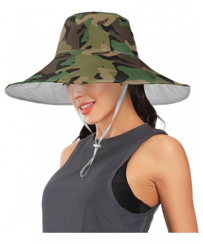 Wide Brim Sun Hat Bigf-oot-Camouflage-camo Foldable Beach Hat Bucket Hat $14.60 Sun Hats