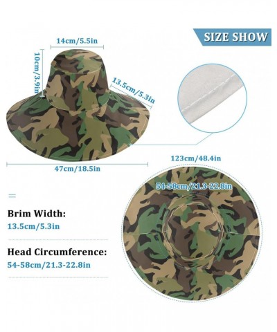 Wide Brim Sun Hat Bigf-oot-Camouflage-camo Foldable Beach Hat Bucket Hat $14.60 Sun Hats