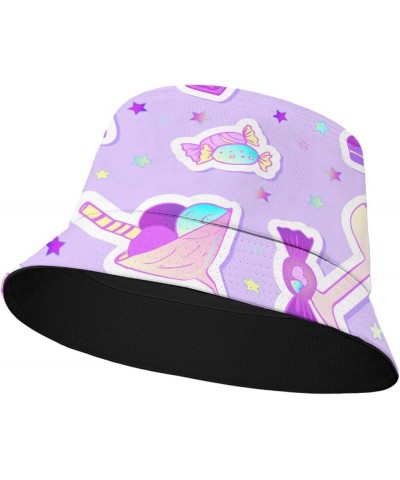 Funny Bucket Hat Goth Bucket Hat Scary Flodable Hats for Travel Accessories for Beach Must Haves Bakery 4 $10.56 Bucket Hats