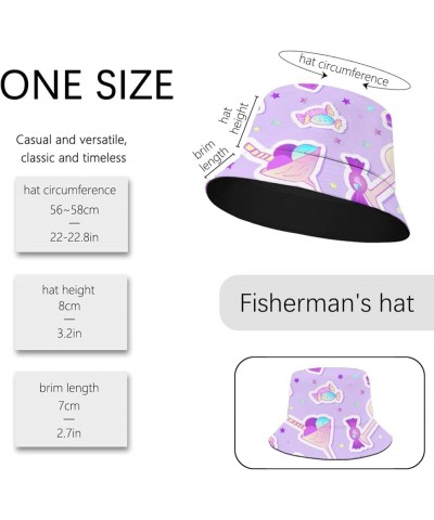 Funny Bucket Hat Goth Bucket Hat Scary Flodable Hats for Travel Accessories for Beach Must Haves Bakery 4 $10.56 Bucket Hats