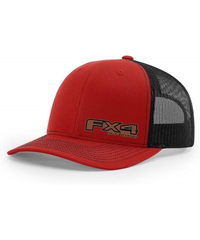 Ford F150 FX4 Pickup Truck Logo Laser Engraved Leather Patch Richardson 112 Snapback Trucker Hat Cap Red-black $16.33 Basebal...