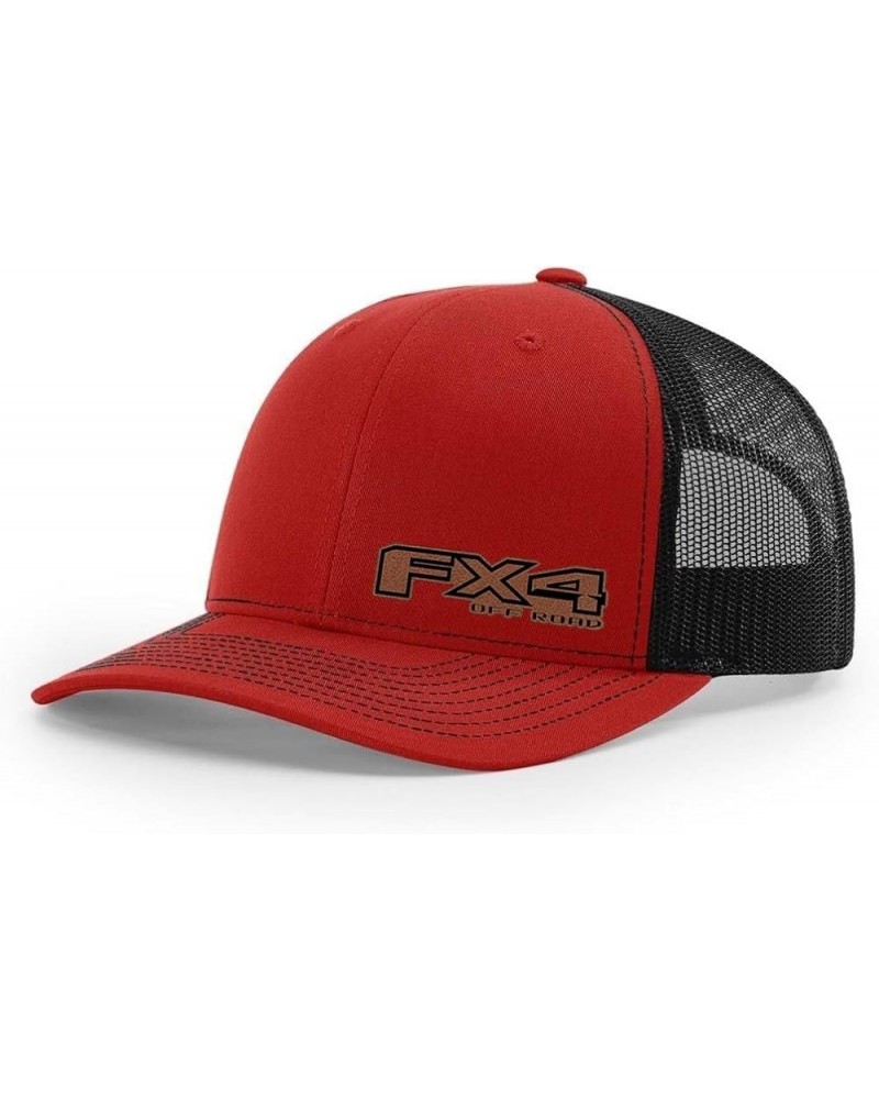 Ford F150 FX4 Pickup Truck Logo Laser Engraved Leather Patch Richardson 112 Snapback Trucker Hat Cap Red-black $16.33 Basebal...