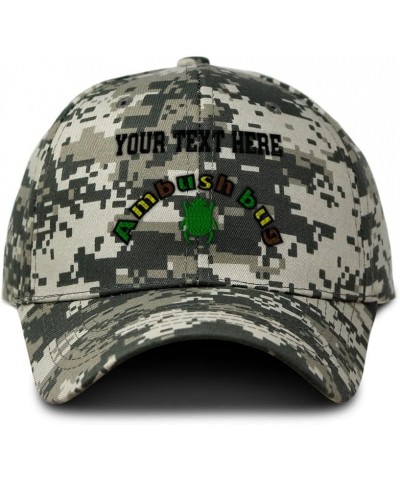 Custom Camo Baseball Cap Ambush Bug Insects Cotton Hunting Dad Hats for Men & Women Pixel Camo Personalized Text Here $17.39 ...