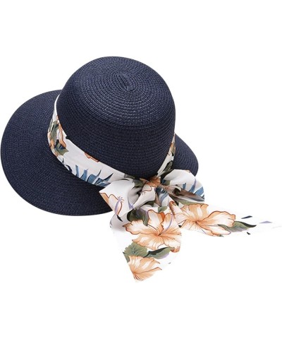 Adult Casual Solid Summer Western Fashion Cowboy Sun Hat Wide Brim Travel Sun Cap Colorful Cowboy Hat C-1 $13.42 Sun Hats