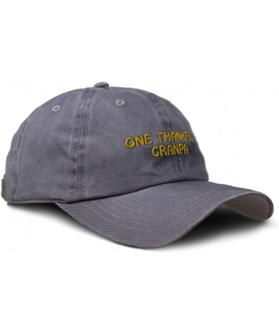 Custom Soft Washed Baseball Cap 1 Thankful Granpa Blessed Family E Cotton Grey Design Only $15.11 Baseball Caps