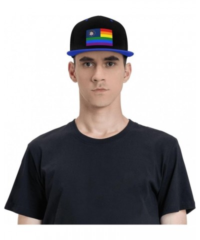 Pride Rainbow LGBT Flag of Utah Snapback Hat for Men Women Baseball Cap Trucker Flat Bill Hats Dad Caps Blue $11.64 Baseball ...