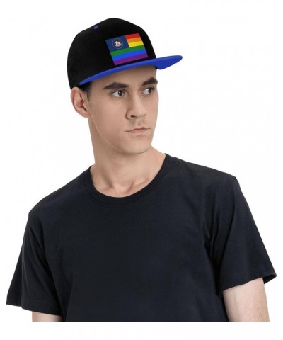 Pride Rainbow LGBT Flag of Utah Snapback Hat for Men Women Baseball Cap Trucker Flat Bill Hats Dad Caps Blue $11.64 Baseball ...