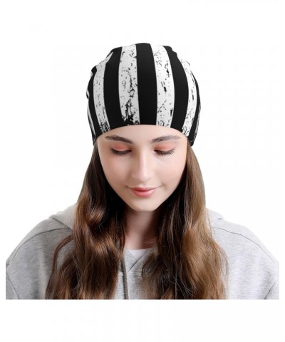 Deer Hunting American Flag Experience Cozy Luxury: Milk Silk Knit Beanie - Your Must-Have Outdoor Accessory! Black $11.39 Sku...