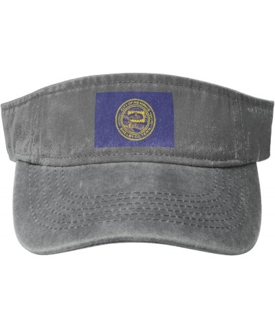 Flag of Memphis, Tennessee (1931-1963) Sun Visor Hats for Women Men Sun Hat Cotton Golf Hat Vintage Baseball Cap Gray $14.53 ...