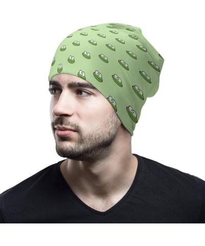 Skull Beanie Cap Hawaii Slouchy Beanie Hats for Men Women Cap Fashion Knit Hat Winter Hats Cap Unisex Cute Frog $9.16 Skullie...