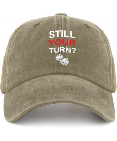 Still Your Turn Trucker Hat 80s Hat Pigment Black Womens Golf Hat Gifts for Boyfriends Baseball Hats Pigment Khaki $10.29 Sun...