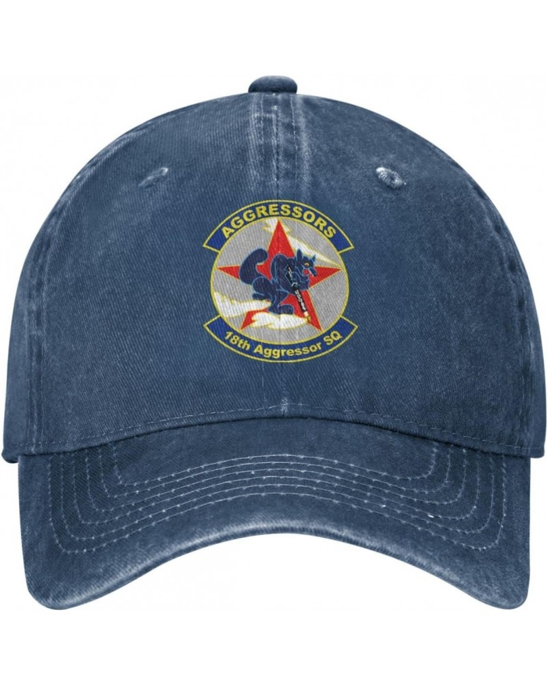 18th Aggressor Squadron Unisex Baseball Cap Adjustable Dad Hat Denim Hat Trucker Hat $11.95 Baseball Caps