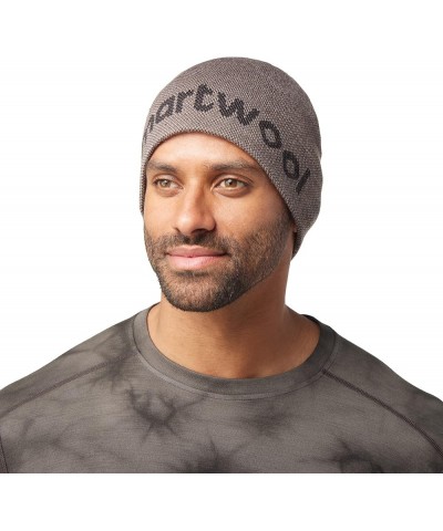 Merino Wool Lid Logo Beanie for Men and Women Flint Heather $11.71 Skullies & Beanies