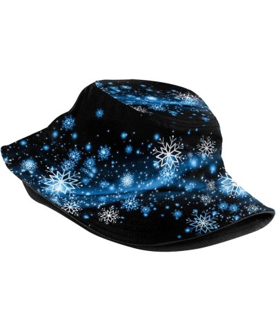 Unisex Christmas Snowflakes Snowman Bucket Hat Beach Sun Hat Aesthetic Fishing Hat for Men Women Teens Christmas_s00019 $11.7...