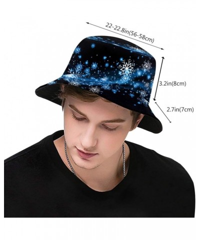 Unisex Christmas Snowflakes Snowman Bucket Hat Beach Sun Hat Aesthetic Fishing Hat for Men Women Teens Christmas_s00019 $11.7...