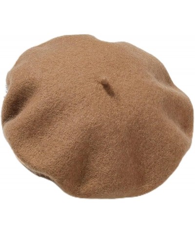 Beret Hats for Women Beret Hat Women Winter Thick Hat Girls Solid Color Autumn Berets Caps Hats for Women Flat Cap Khaki $15....