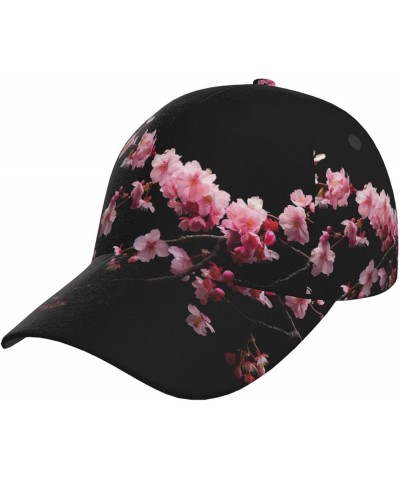 Deer Print Unisex Baseball Cap,Unisex Hats Cool Adjustable Hat Men Women Teens Japanese Cherry Flowers $15.69 Baseball Caps