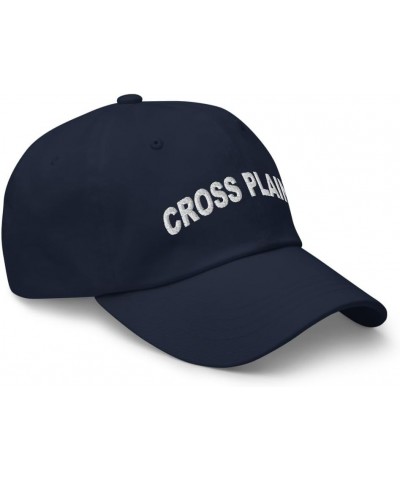 Cross Plains Wisconsin Hat Cross Plains WI Cap Embroidered Dad Hat Adjustable Strap Closure Unisex Navy $16.40 Baseball Caps