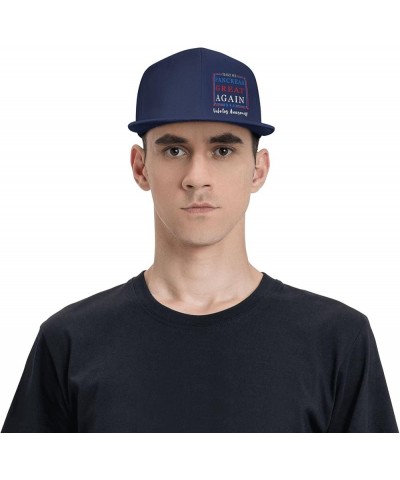 Snapback Baseball Cap Make My Pancreas Great Again Diabetes Awareness Hat for Men Women Navy Blue $11.54 Baseball Caps