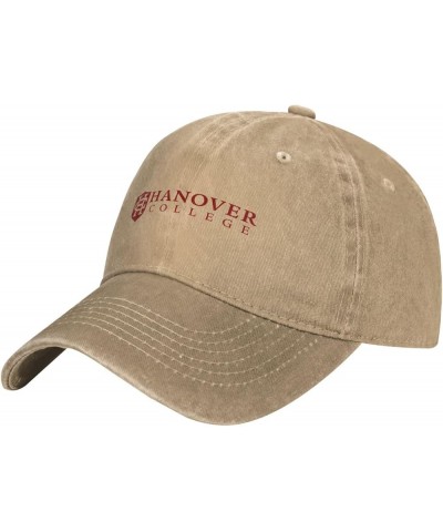 Hanover College Logo Cowboy Hats，Unisex Adjustable for Hat Baseball Cap Casquette Natural $8.09 Cowboy Hats