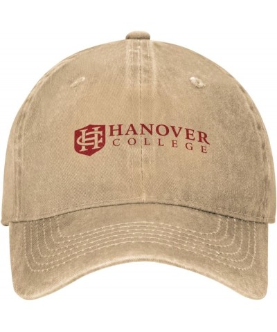 Hanover College Logo Cowboy Hats，Unisex Adjustable for Hat Baseball Cap Casquette Natural $8.09 Cowboy Hats