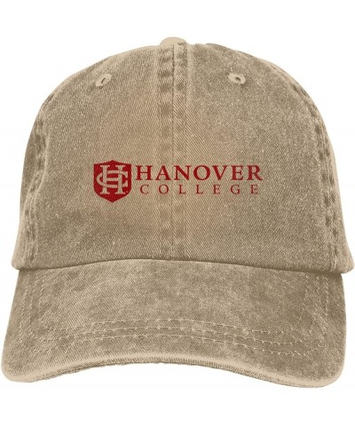 Hanover College Logo Cowboy Hats，Unisex Adjustable for Hat Baseball Cap Casquette Natural $8.09 Cowboy Hats