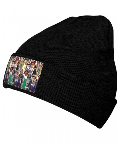 Knit Hats Wiz Rapper Khalifa Beanie Skull Cuffed Knitted Cap Slouchy Warm Acrylic Cap for Men and Women Black $9.99 Skullies ...