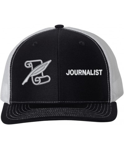 Navy Journalist (JO) Rating USA Mesh-Back Cap Midnight Black $29.46 Baseball Caps