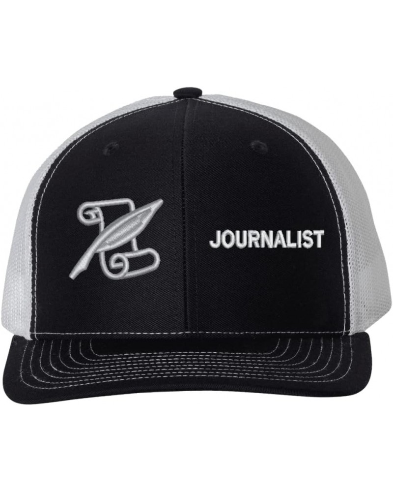 Navy Journalist (JO) Rating USA Mesh-Back Cap Midnight Black $29.46 Baseball Caps