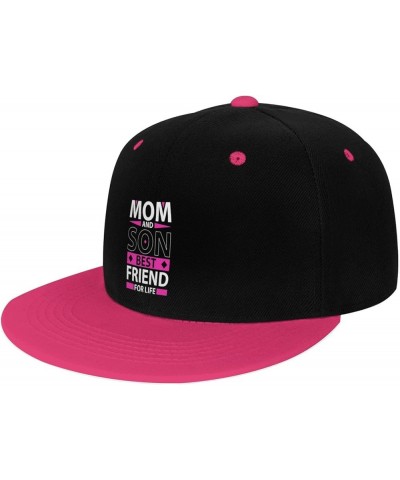 Mom and Son Best Friend for Life Snapback Hat for Men Women Baseball Cap Trucker Flat Bill Hats Dad Caps Pink $12.36 Baseball...