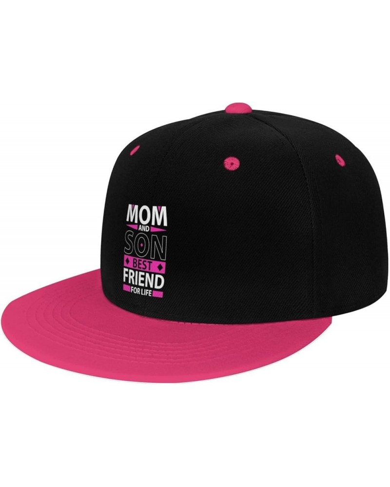 Mom and Son Best Friend for Life Snapback Hat for Men Women Baseball Cap Trucker Flat Bill Hats Dad Caps Pink $12.36 Baseball...