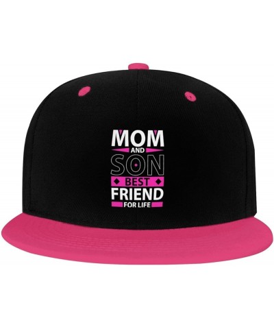 Mom and Son Best Friend for Life Snapback Hat for Men Women Baseball Cap Trucker Flat Bill Hats Dad Caps Pink $12.36 Baseball...