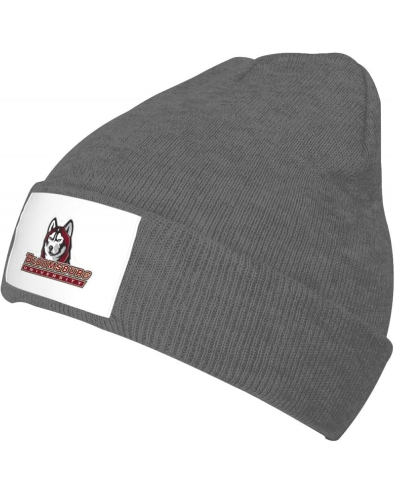 Bloomsburg University Logo Classic Warm Winter Knit Cap Fleece Lined Beanie Hat Deep Heather $9.84 Skullies & Beanies