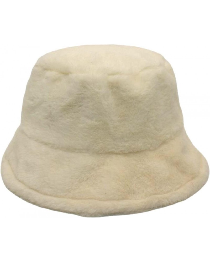 Womens Solid Color Winter Thermal Windproof Thicken Fleece Bucket Fisherman Hat for Cold Weather Beach Hat $10.93 Bucket Hats