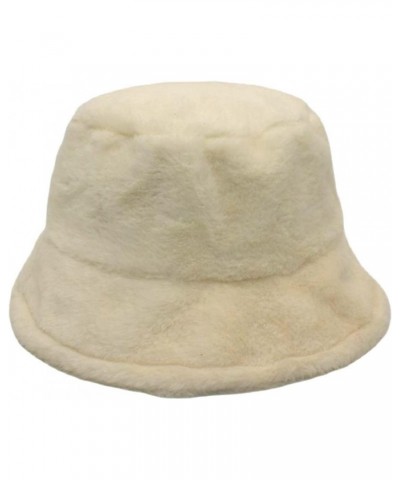 Womens Solid Color Winter Thermal Windproof Thicken Fleece Bucket Fisherman Hat for Cold Weather Beach Hat $10.93 Bucket Hats