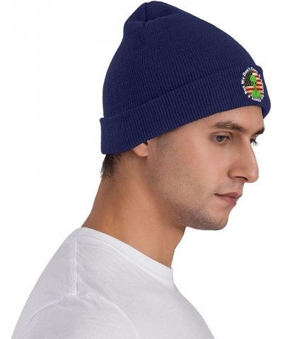 Aliens are There But We Don't Care Beanie Hat for Men Women Winter Hat Cuffed Knit Skull Cap Warm Ski Hats Navy Blue $9.74 Sk...