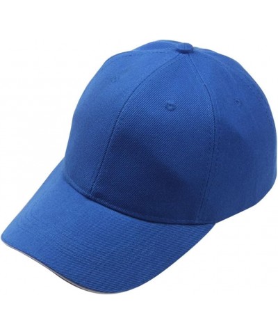 Adjustable Size Hats Men Women Plain Blank Trucker Cap Classic Low Profile Baseball Cap Vintage Distress Dad Hat Blue $6.42 B...