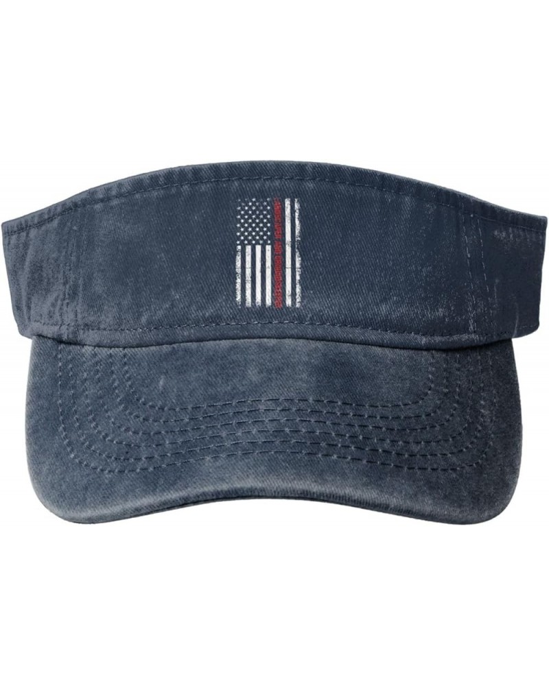 Landscaper and Groundskeeper USA Flag Sun Visor Hats for Women Men Sun Hat Cotton Golf Hat Vintage Baseball Cap Navy Blue $14...