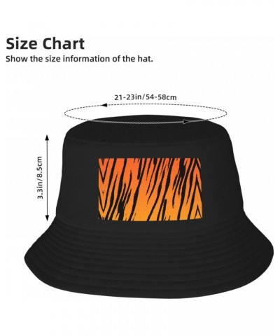 Tiger Stripe Fisherman Beanies for Men, Bucket Hats for Fishing, Sun Protection Hats with Regional Printing Black $11.93 Buck...